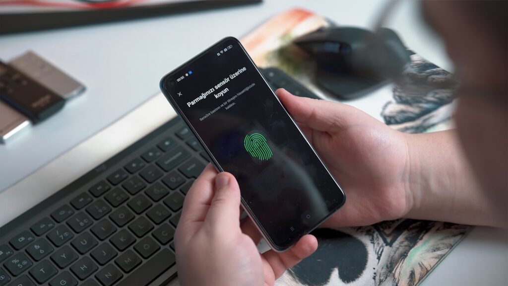 Person setting up MFA on their phone